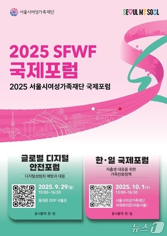 '2025 SFWF 국제포럼' 포스터.(서울시 제공)