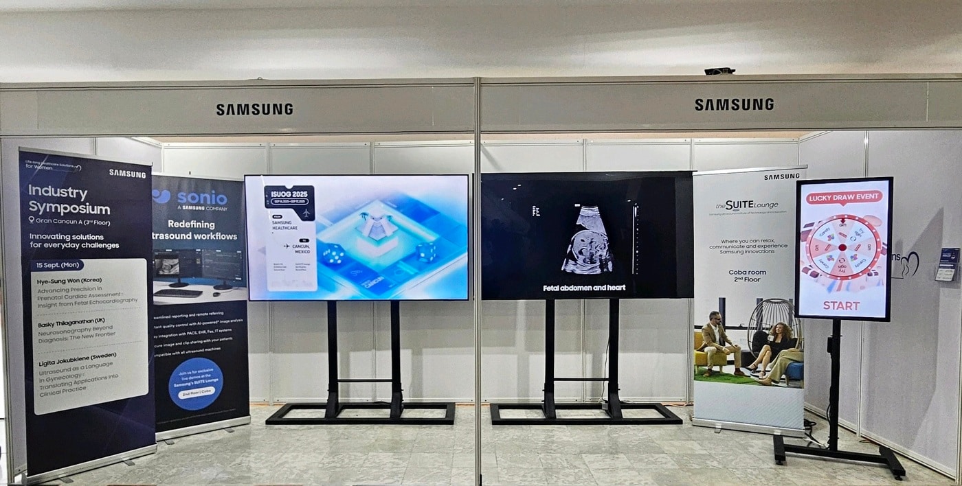  삼성메디슨 ISUOG 전시 부스. (삼성메디슨 제공)