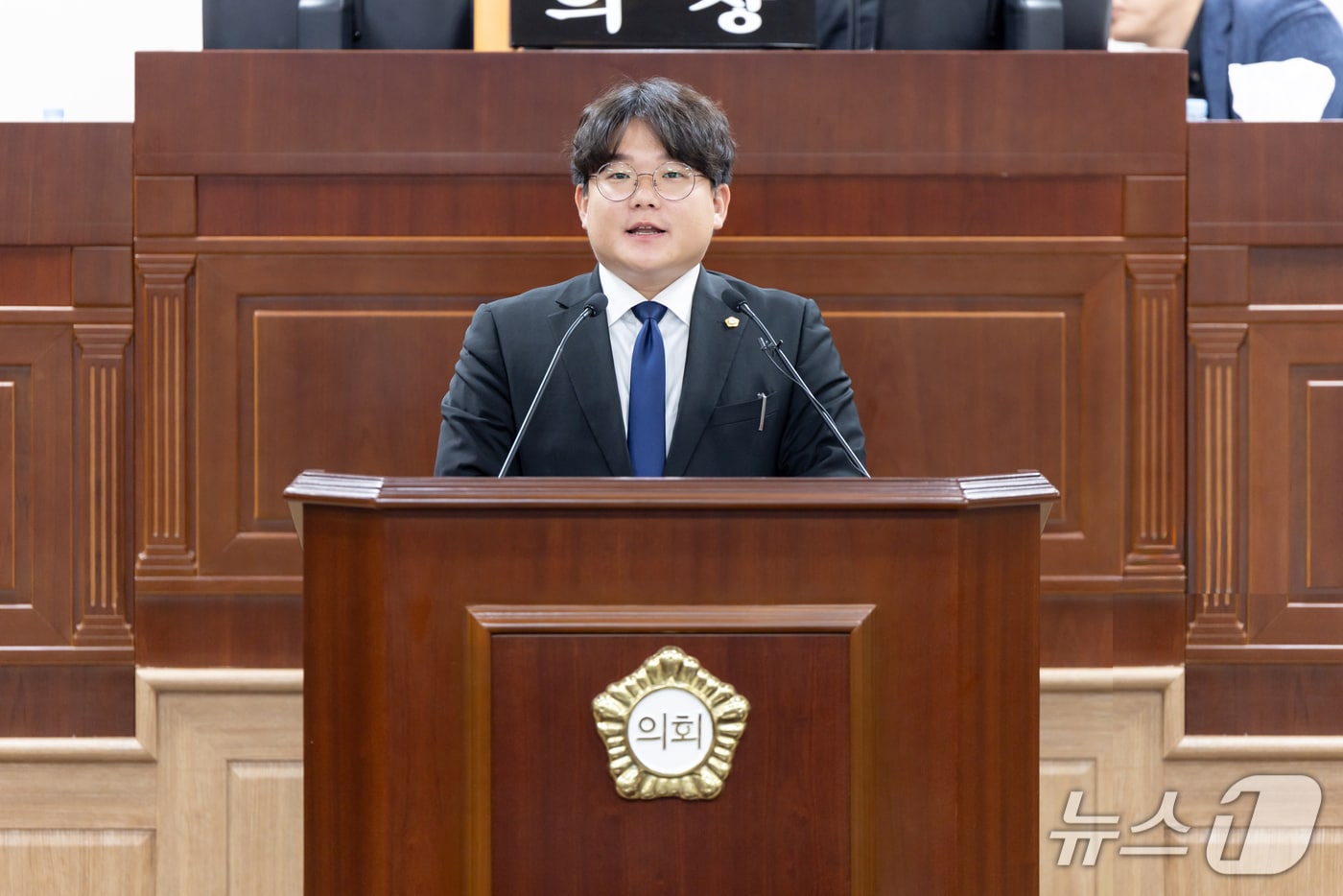 오영준 대구 북구의회 의원이 15일 열린 임시회에서 5분 자유발언을 하고 있다.&#40;대구 북구의회 제공.재판매 및 DB금지&#41;