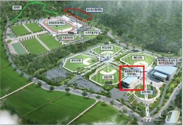 한국야구명예의전당 위치도.(부산시 제공. 재판매 및 DB금지)