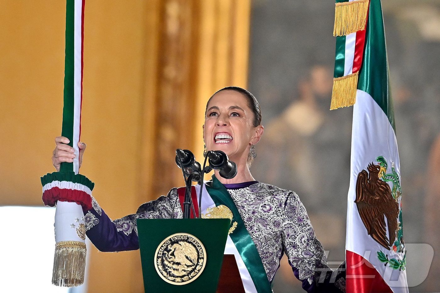 클라우디아 셰인바움 멕시코 대통령. 2025.09.15. ⓒ AFP=뉴스1 ⓒ News1 권영미 기자