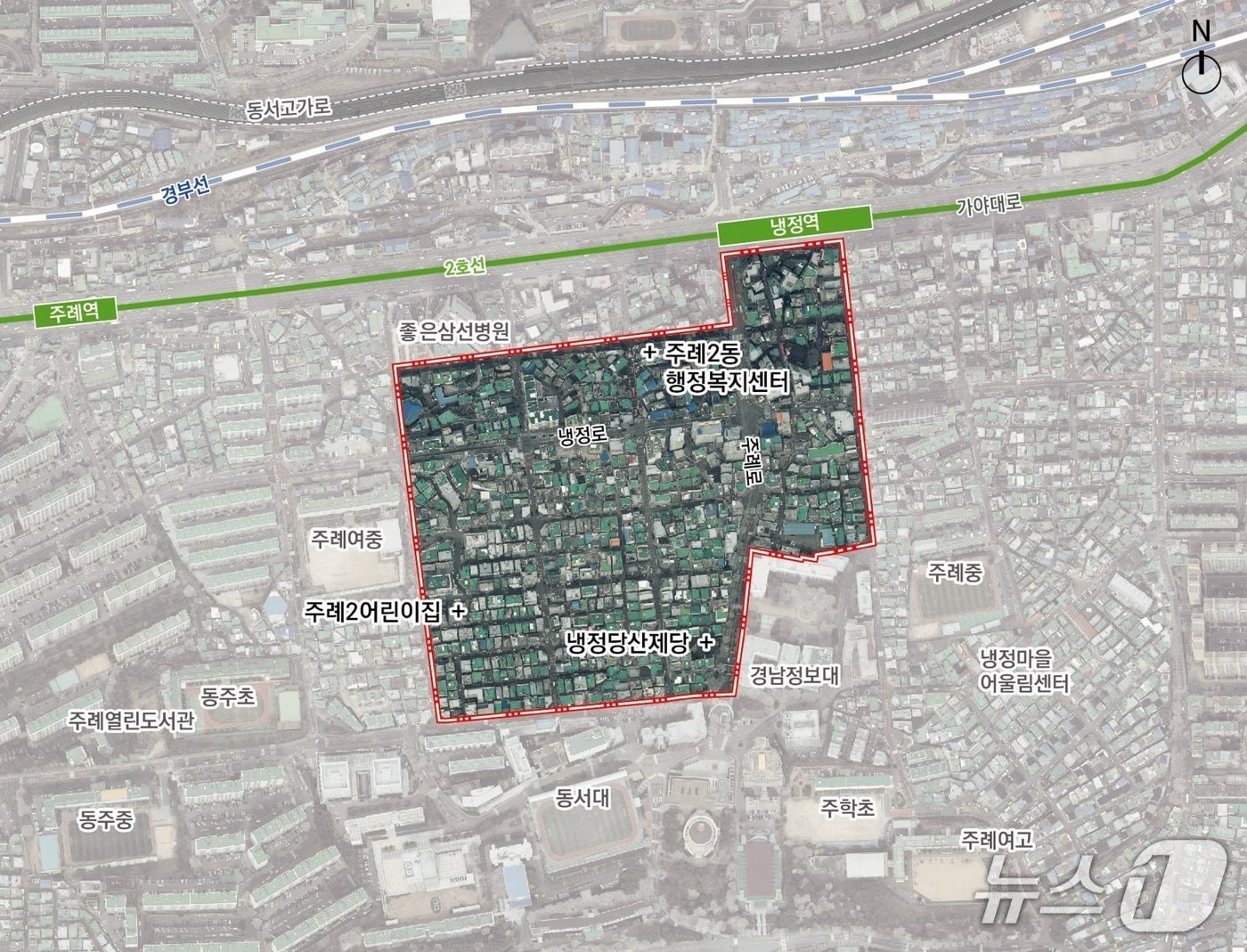 부산 사상구 주례동 도시재생사업 구역.(사상구 제공. 재판매 및 DB 금지)