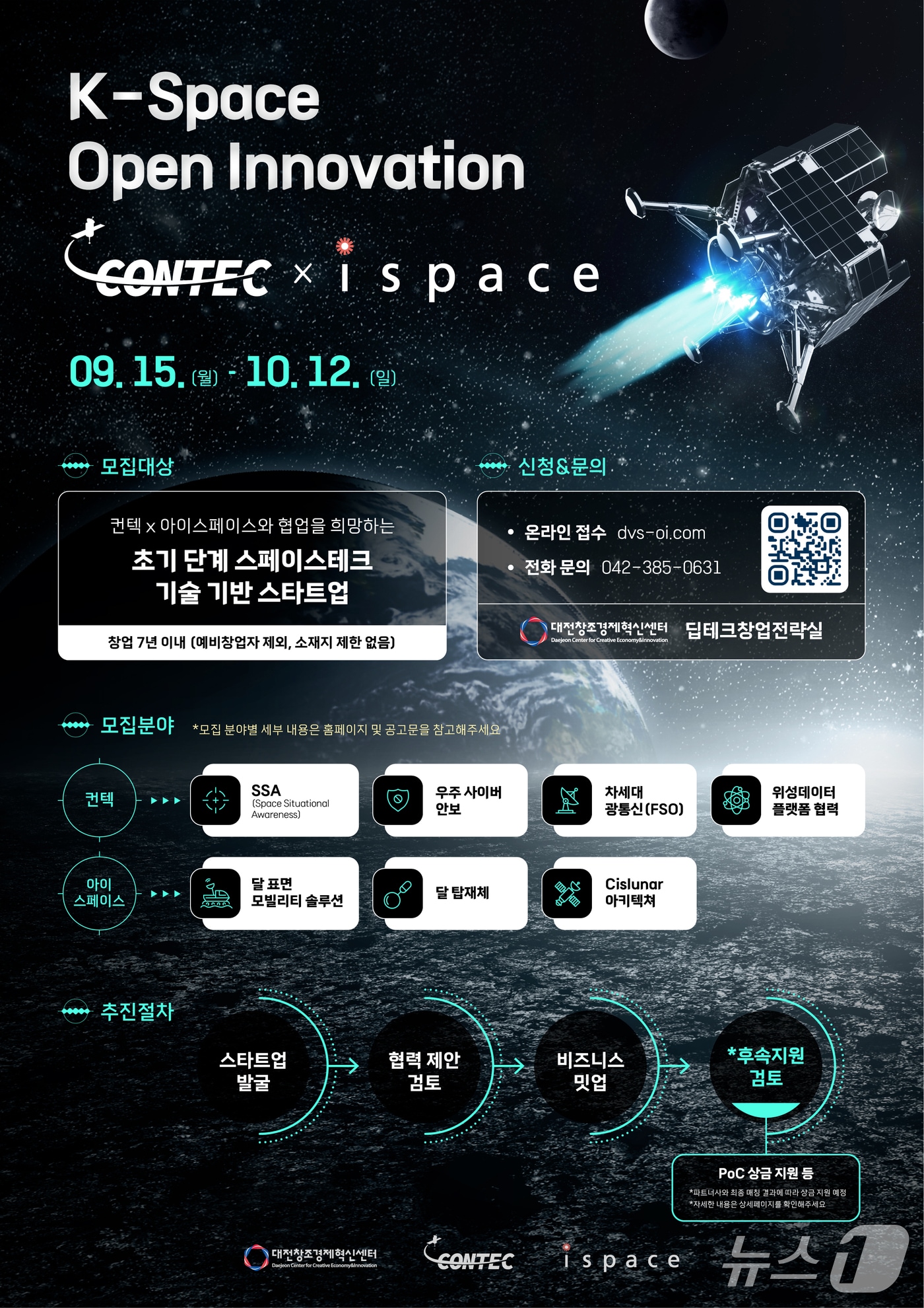 대전혁신센터 우주산업 오픈이노베이션 프로그램 포스터(대전혁신센터 제공) /뉴스1