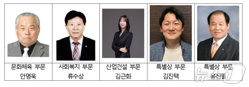 경산시민상 수상자.(경산시 제공. 재판매 및 DB금지)/뉴스1수상자