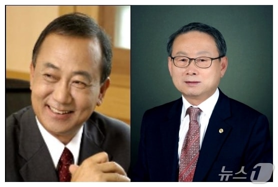 31회 진천군민대상 수상자로 선정된 김인식 체리부로 회장(왼쪽)과 박승구 재한노인회 진천군지회장.(진천군 제공)/뉴스1