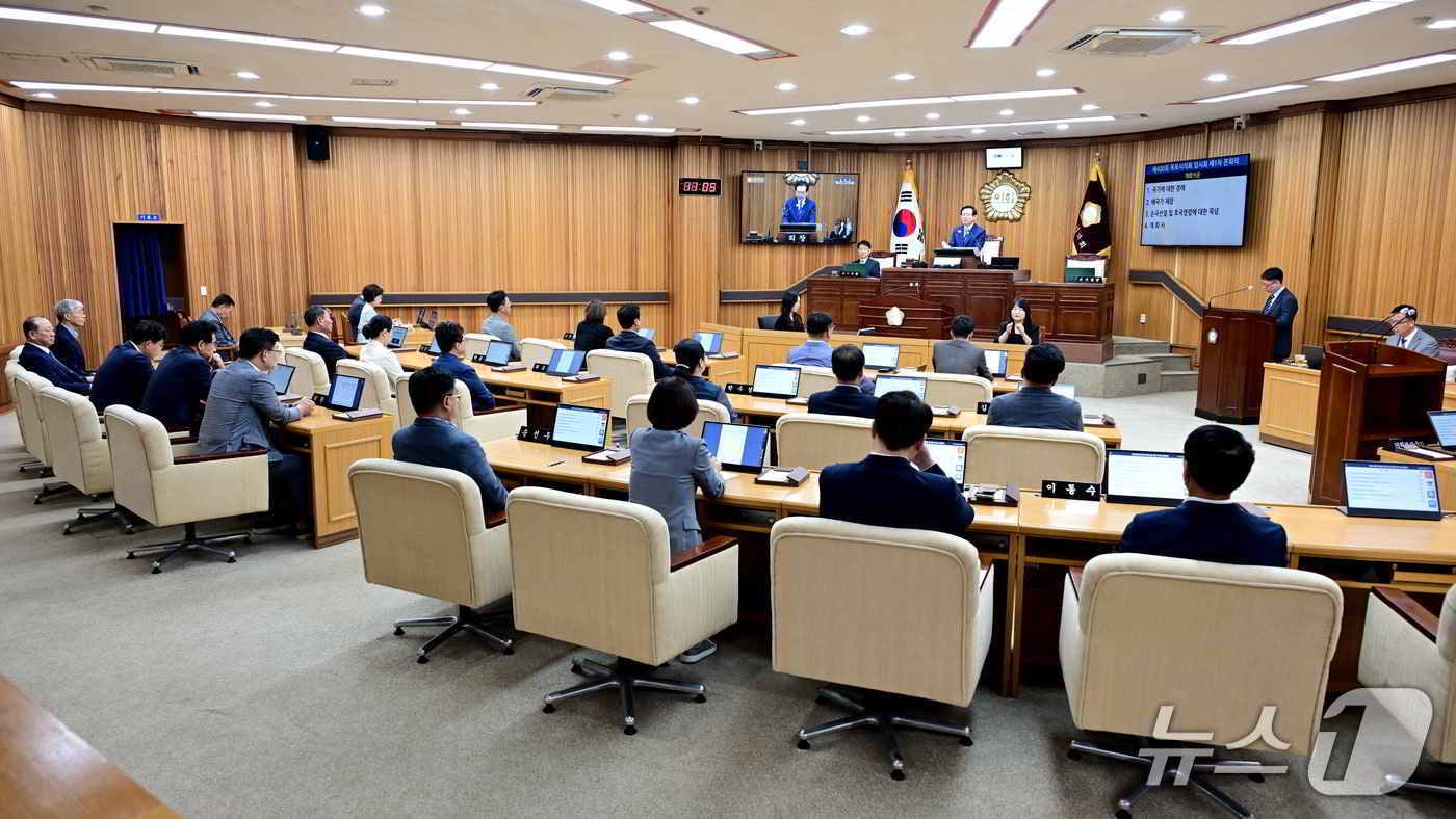 목포시의회 회의 모습.&#40;목포시의회 제공. 재판매 및 DB금지&#41; 2025.9.18/뉴스1