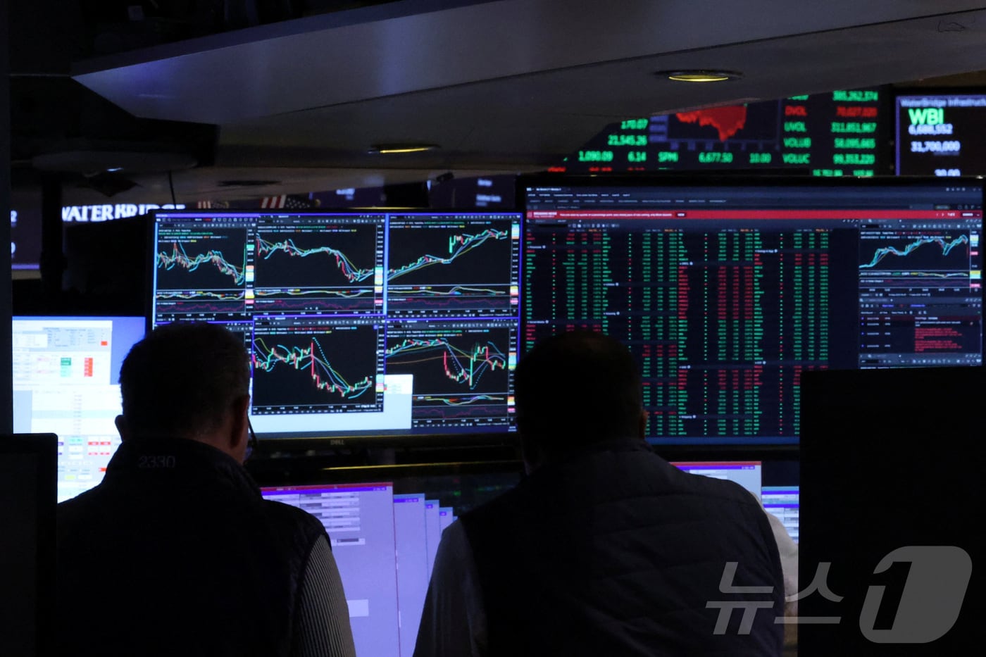 뉴욕증권거래소 트레이더들 ⓒ 로이터=뉴스1