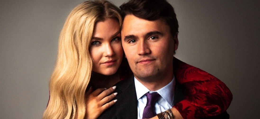 찰리 커크 부부. &lt;에리카 커크 소셜미디어 엑스&gt;