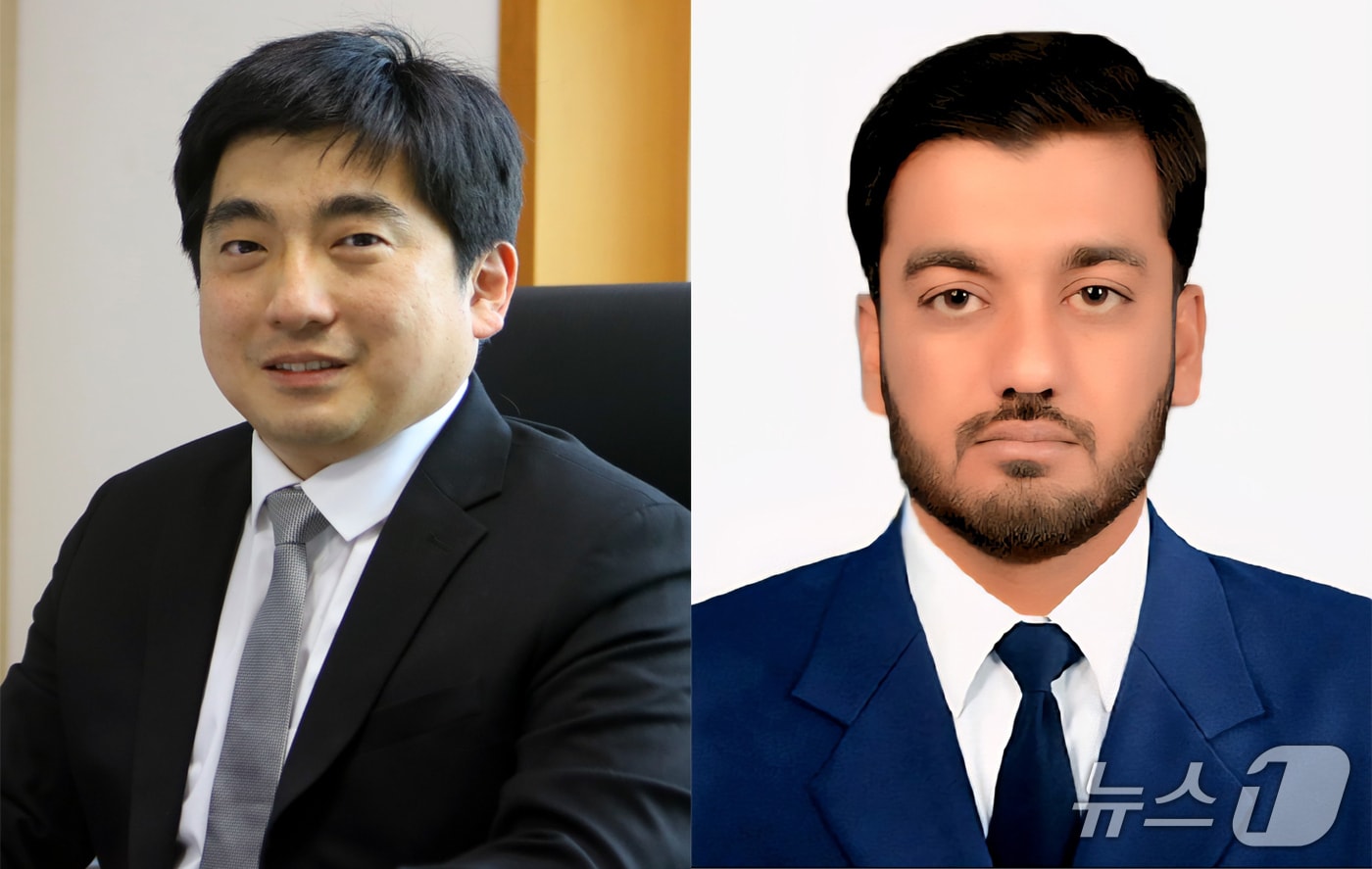 포스텍 환경공학부 감종훈 교수팀과 박사과정 라자 하산(Raza, Hassan) 씨. (포스텍 제공, 재판매 및 DB금지) 2025.9.2/뉴스1