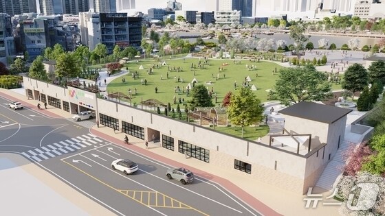  서산 호수공원 초록광장 조성 사업 조감도. / 뉴스1