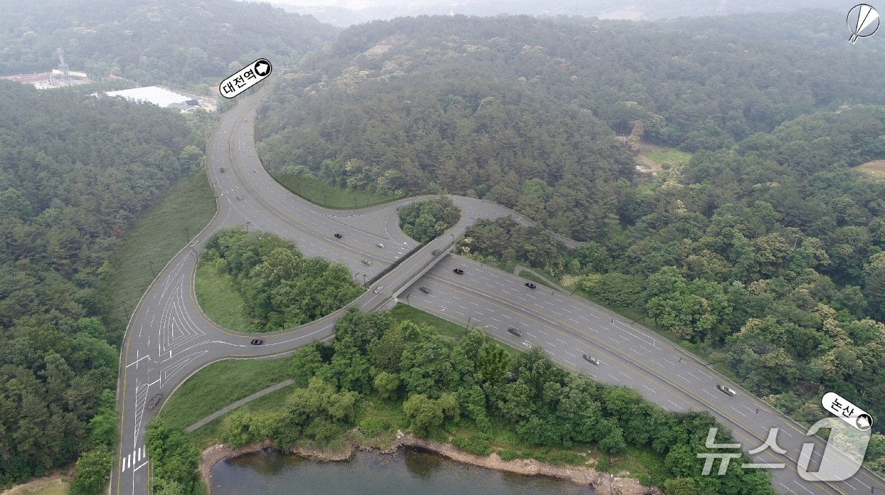 방동삼거리 입체교차로&#40;대전시 제공&#41; /뉴스1