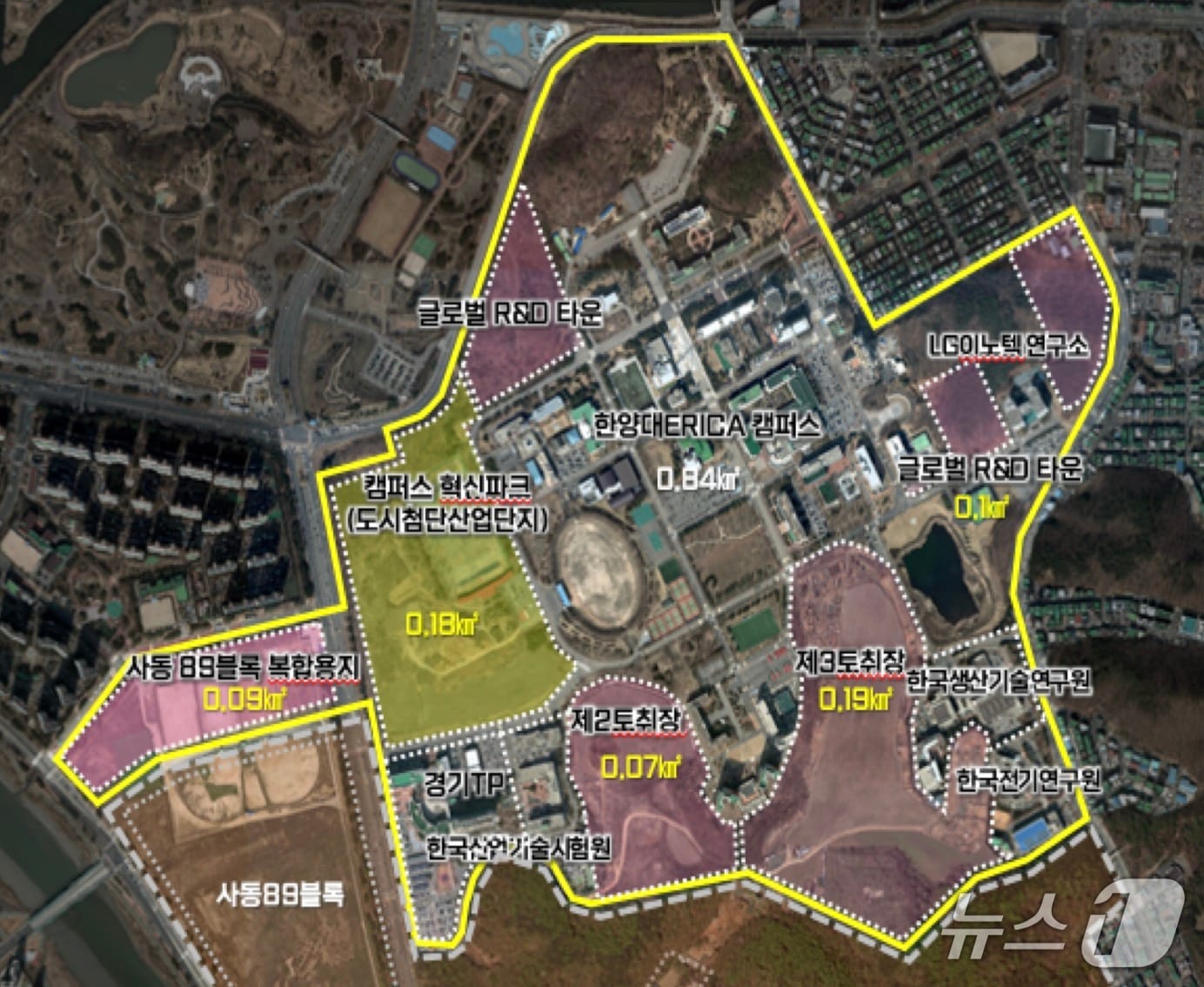 안산사이언스밸리지구(산업부 제공) ⓒ 뉴스1