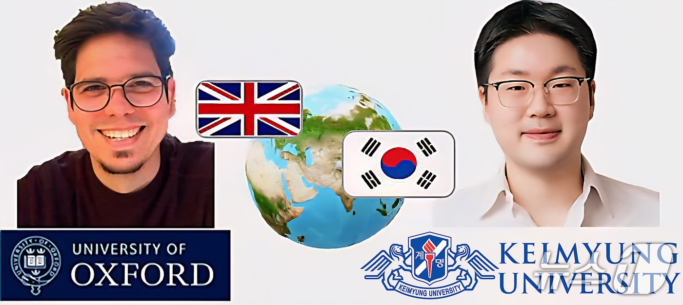 차세대 극초음속 열보호 핵심기술 공동연구에 참여하는 토비아스 헤르만 교수(왼쪽)와 김익현 교수. (계명대 제공. 재판매 및 DB금지)