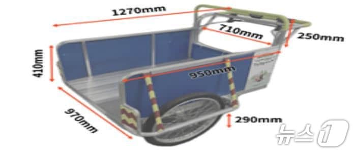 안전 경량 손수레.(부산시 제공. 재판매 및 DB금지)