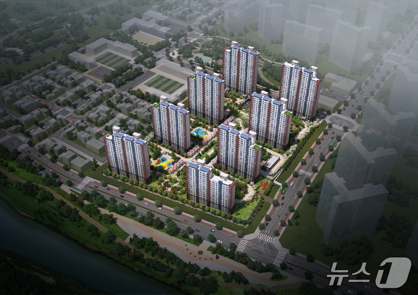 안성 아양 금성백조 예미지 조감도 