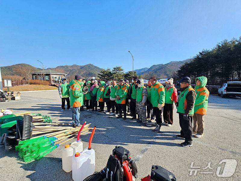 인제군 자율방재단 활동사진.&#40;인제군 제공. 재판매 및 DB금지&#41;/뉴스1