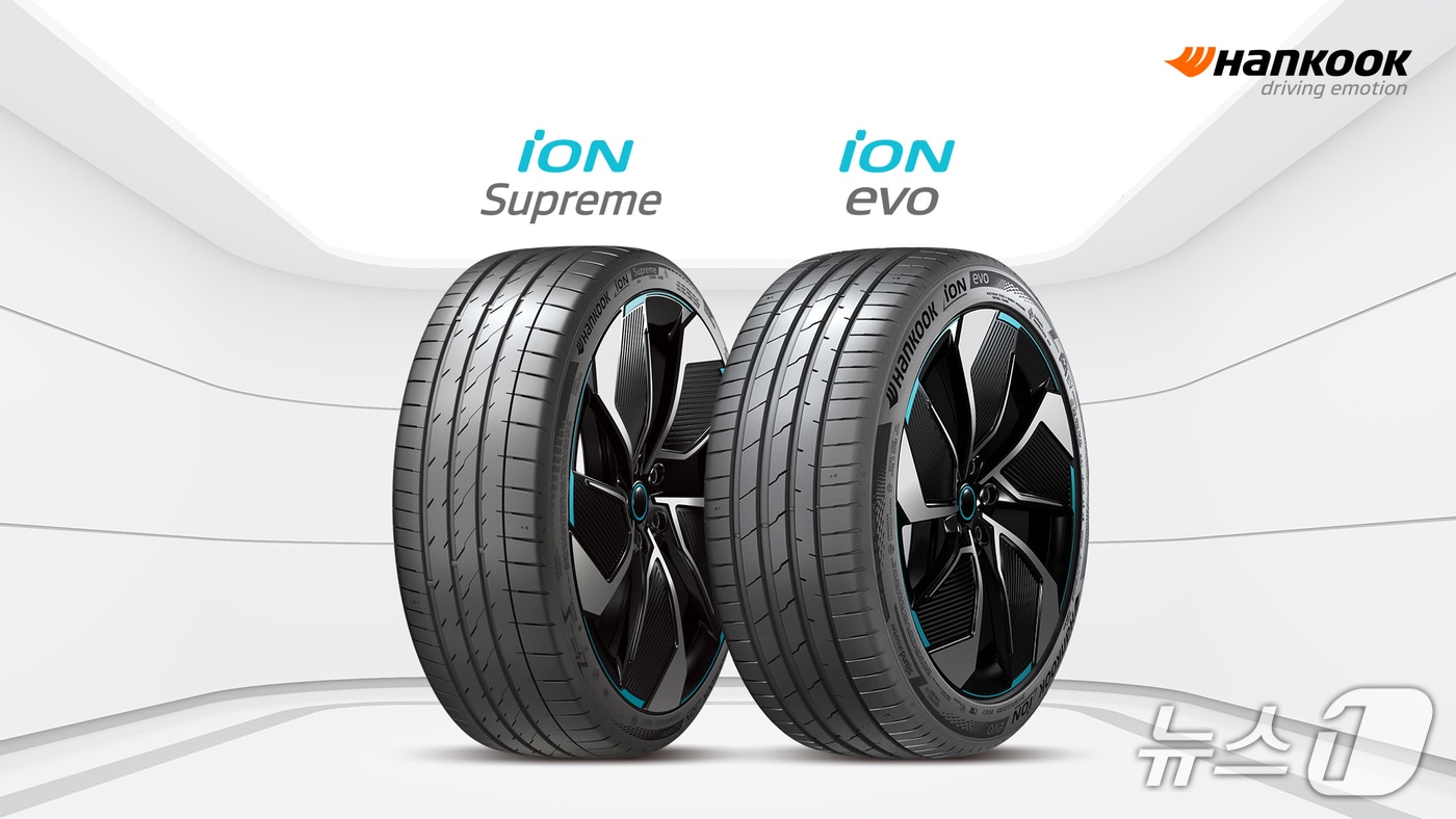 한국타이어가 BMW 뉴 i4에 신차용 타이어로 공급하는 전기차 전용 타이어 모습.(한국타이어 제공)