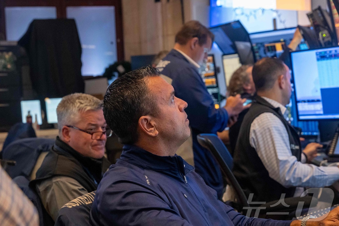 미증시 트레이더들. ⓒ AFP=뉴스1