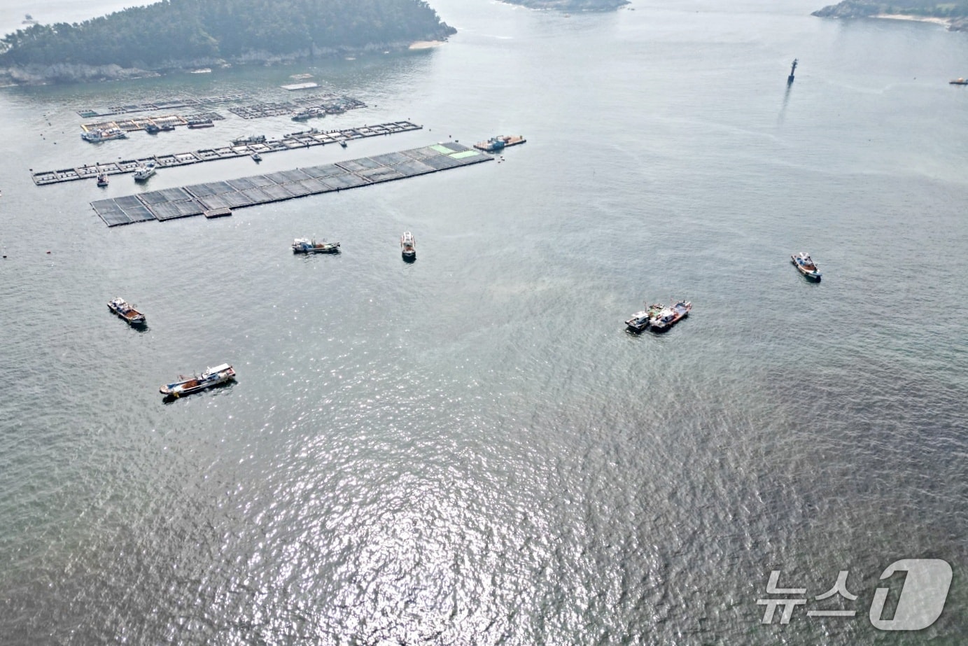적조 방제 현장.(사천해경 제공. 재판매 및 DB금지)