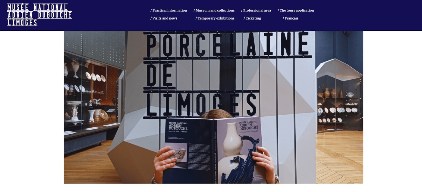  아드리앵 뒤부셰 국립 박물관(the Adrien Dubouche National Museum) 웹사이트 갈무리