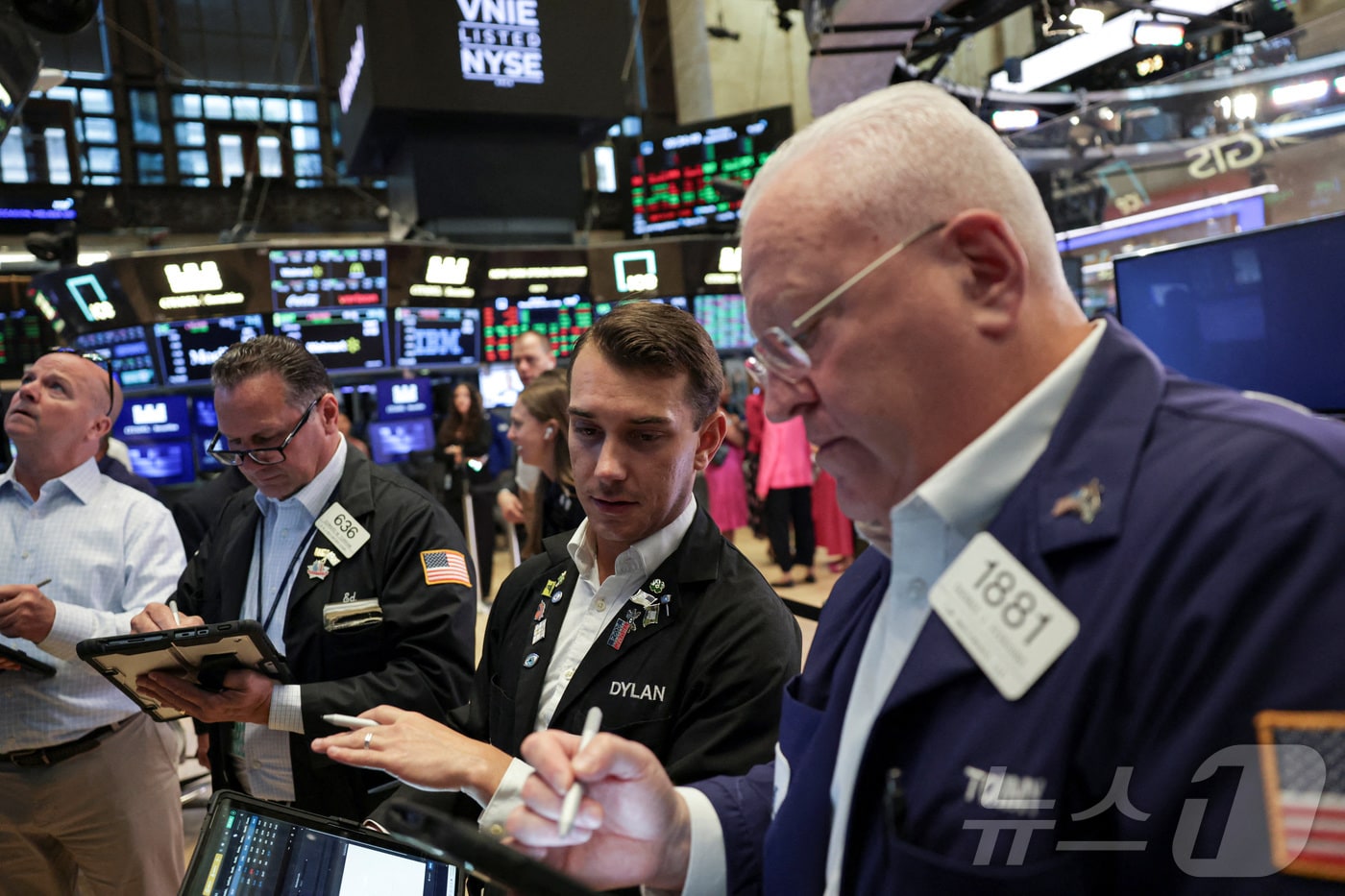 미증시 트레이더들. ⓒ 로이터=뉴스1