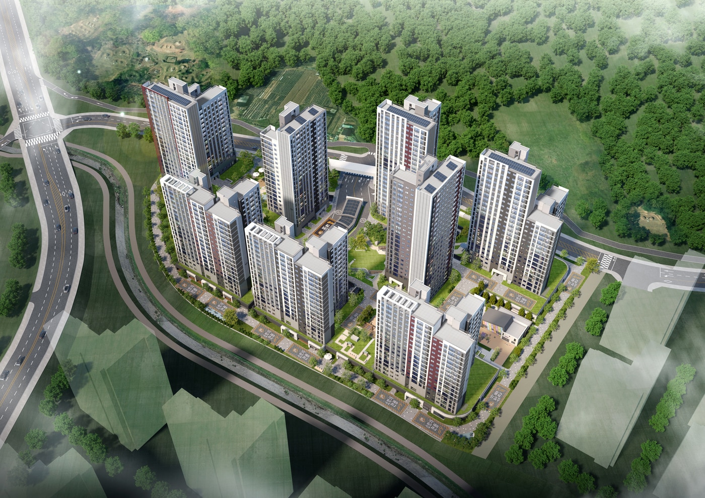 의정부우정 공공주택지구 A-1 블록 조감도(LH 제공. 재판매 및 DB 금지)/뉴스1