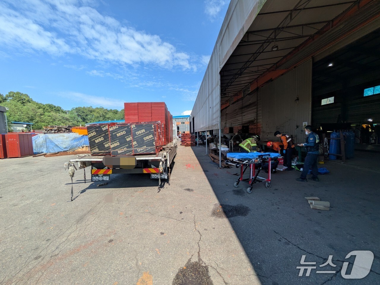 사고현장(경기 김포소방서 제공.재판매 및 DB금지)