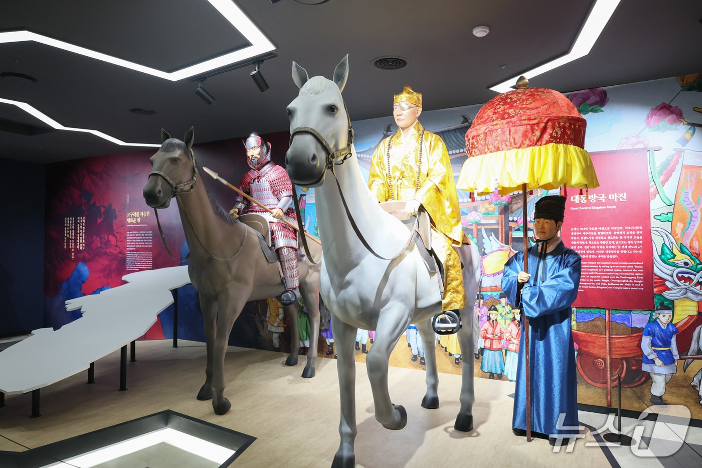  철원 태봉국 궁예왕 역사공원에 마련된 궁예.(철원군 제공, 재판매 및 DB금지)