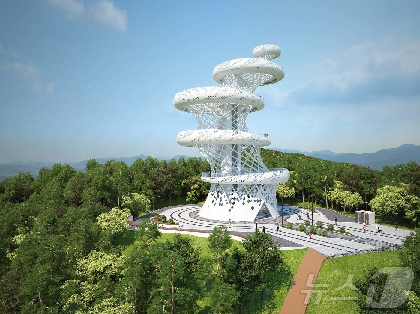 전남 나주시가 영산강과 한반도 지형이 빚어낸 천혜의 자연을 담아낼 새로운 관광 명소 '파노라마 전망대' 조성에 본격 착수했다.(나주시 제공, 재배포 및 DB 금지)/뉴스1