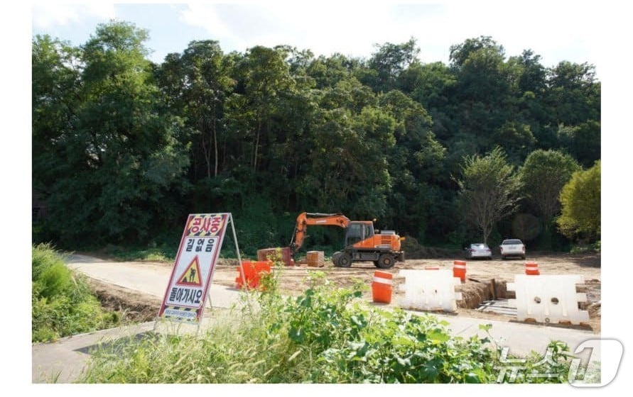 대구환경운동연합은 8일 &#34;팔현습지 초입에 보도교 공사가 시작됐다&#34;며 대구시와 낙동강유역환경청에 공사 중단을 요구했다.&#40;대구환경운동연합 제공.재판매 및 DB금지&#41;