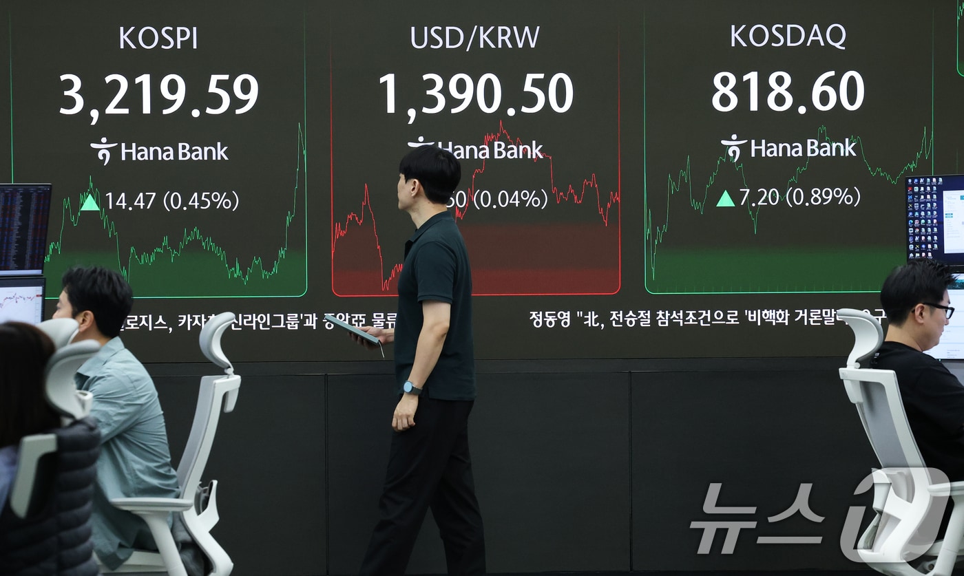 울 중구 하나은행 본점 딜링룸. /뉴스1 ⓒ News1