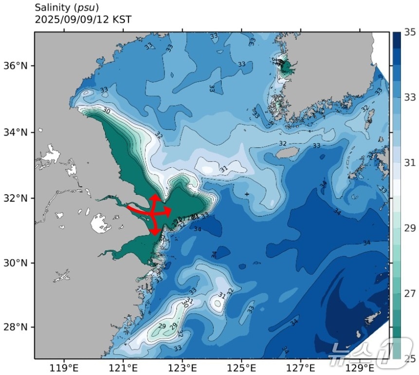 2025년 저염분수 분포도(제주도 제공. 재판매 및 DB금지)/뉴스1