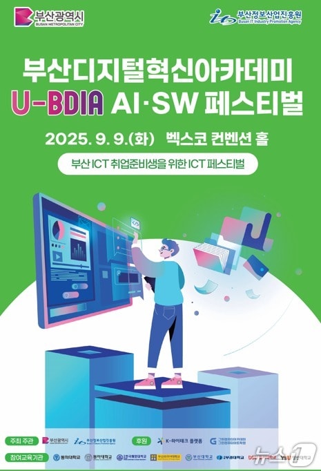 '2025 U-BDIA AI·SW 페스티벌' 홍보 포스터.(부산시 제공. 재판매 및 DB금지)