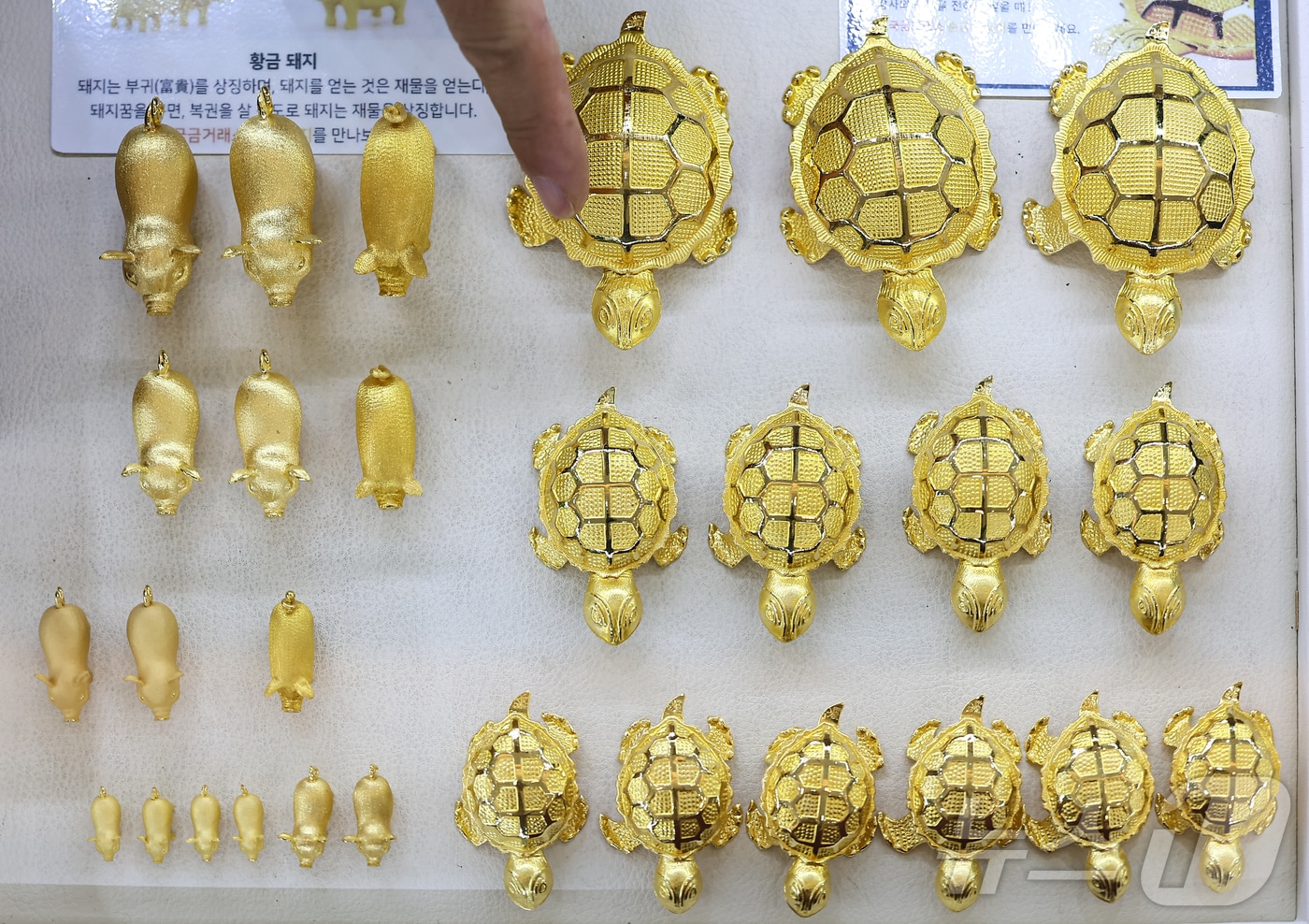 사진은 서울 종로구 한국금거래소의 금 제품의 모습. 2025.9.9/뉴스1 ⓒ News1 김도우 기자