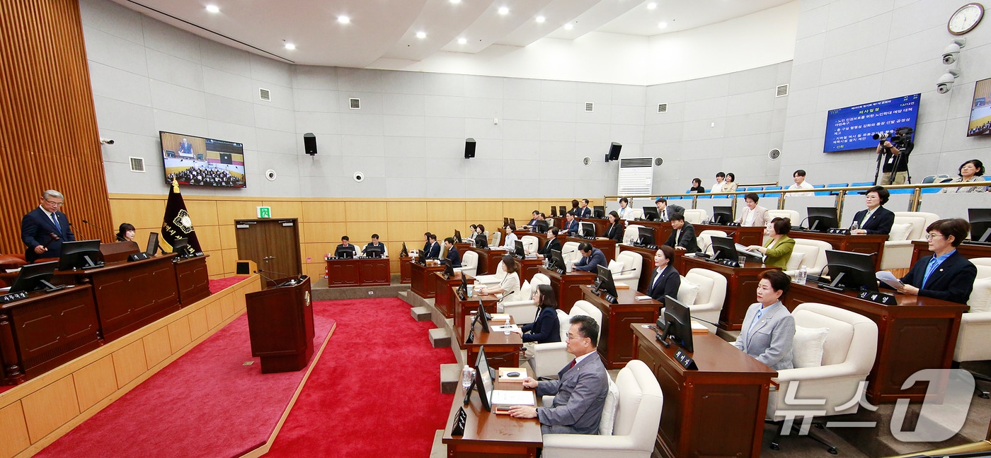 대전서구의회 임시회 모습.(서구의회 제공. 재판매 및 DB금지)/뉴스1