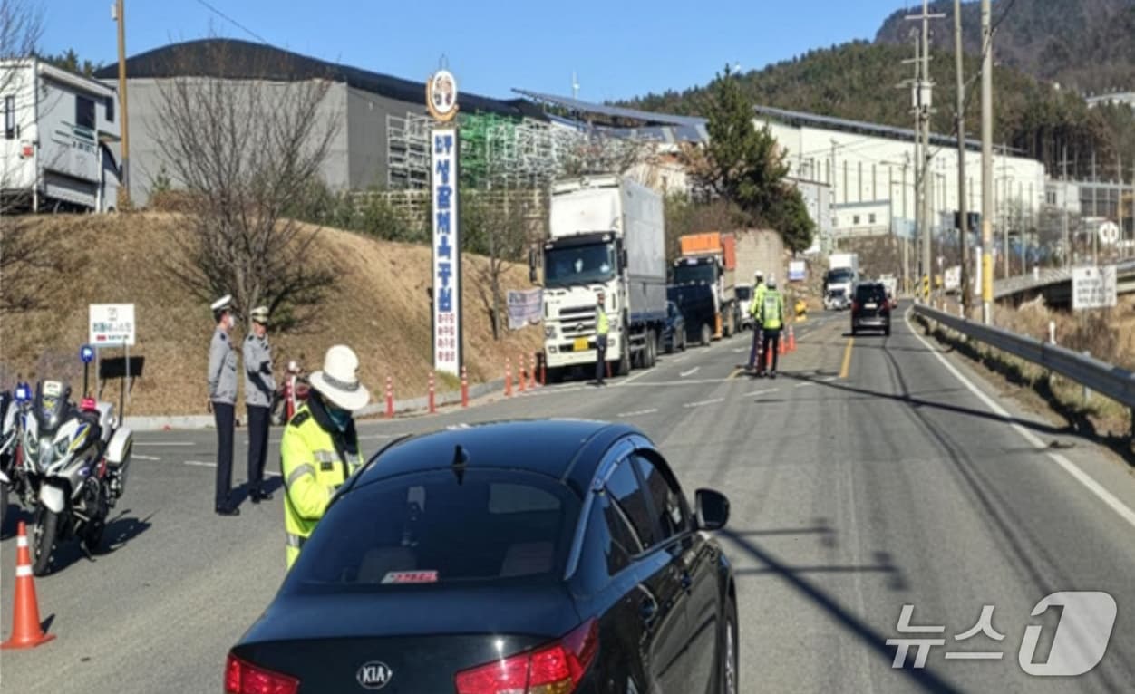  교툥 사망사고가 잇따르자 경북 경주경찰서가 12일 교통특별경보를 발령하고 집중 단속에 나섰다. (경주경찰서 제공, 재판매 및 DB금지)