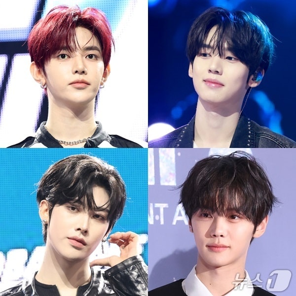 (왼쪽 위부터 시계방향으로) 장하오, 한유진, 김규빈, 리키/뉴스1 DB