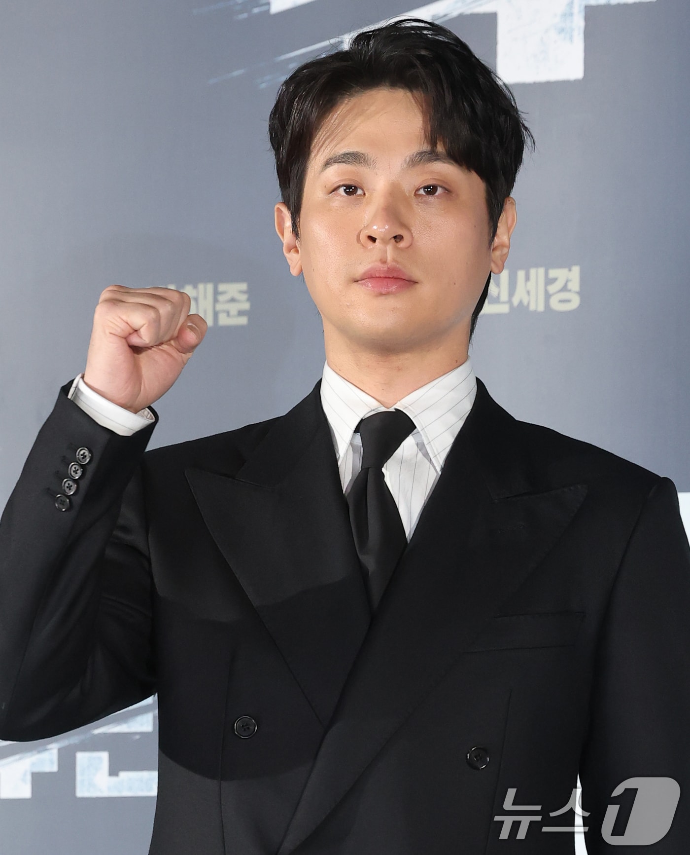 배우 박정민이 12일 서울 광진구 롯데시네마 건대입구에서 열린 영화 '휴민트‘(감독 류승완) 제작보고회에 참석해 포즈를 취하고 있다. '휴민트'는 비밀도, 진실도 차가운 얼음 바다에 수장되는 블라디보스토크에서 서로 다른 목적을 가진 이들이 격돌하는 이야기를 그린 작품이다. 2026.1.12/뉴스1 ⓒ News1 권현진 기자