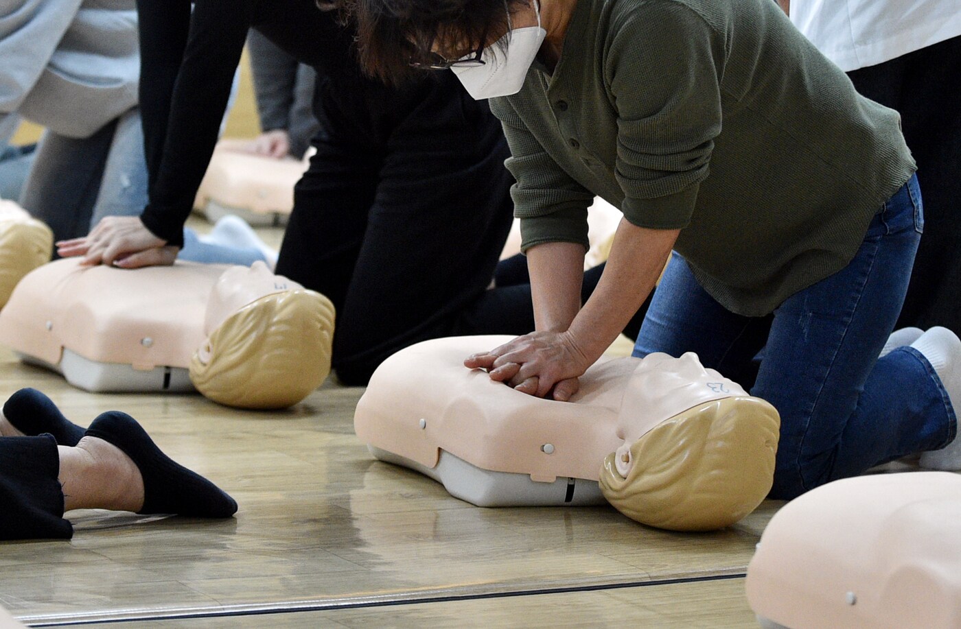 심폐소생술 교육 실시 모습(노원구 제공)