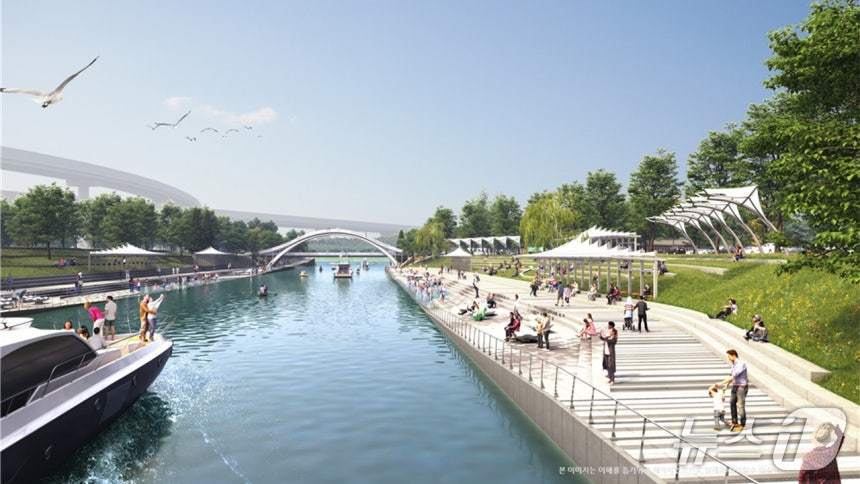 친수 공간 조감도 (인천경제청 제공.재판매 및 DB금지)