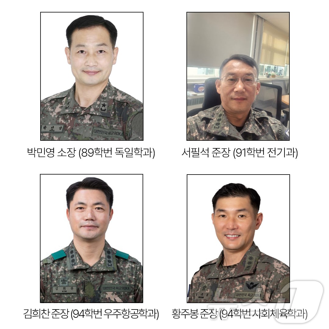 조선대 학군단 출신 장성 진급자.(조선대 제공. 재배포 및 DB 금지)