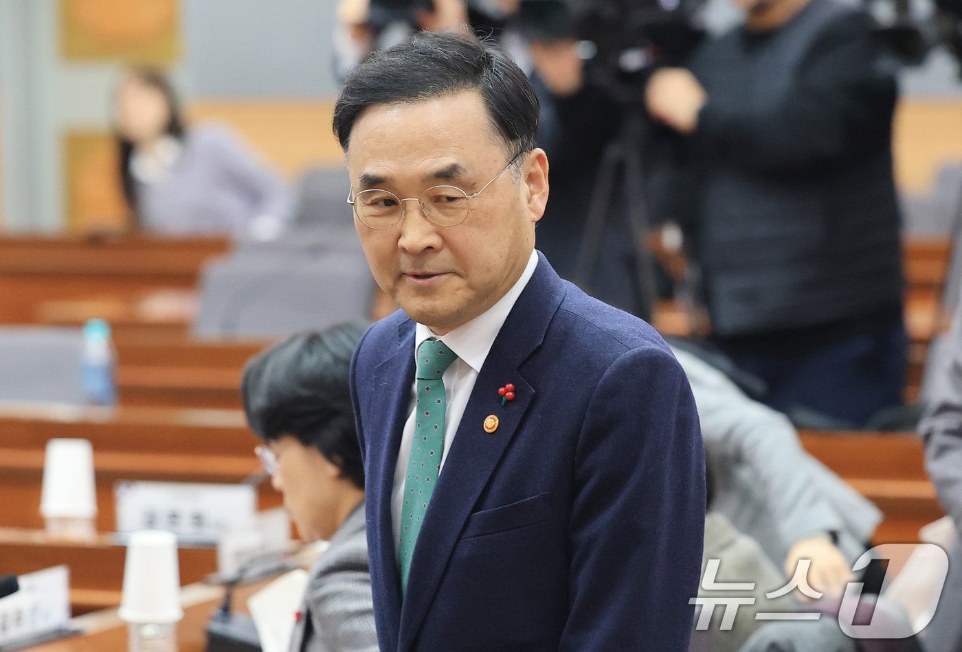 차정인 국가교육위원회 위원장이 15일 서울 종로구 정부서울청사 별관 국제회의실에서 열린 국가교육위원회 제64차 회의 참석하고 있다. 2026.1.15 ⓒ 뉴스1 임세영 기자