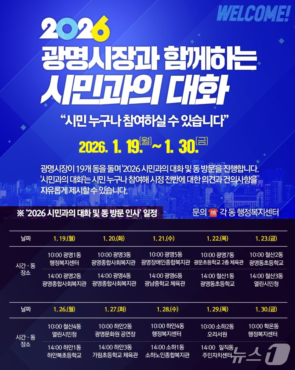 시민과의 대화 홍보 포스터.(광명시 제공)