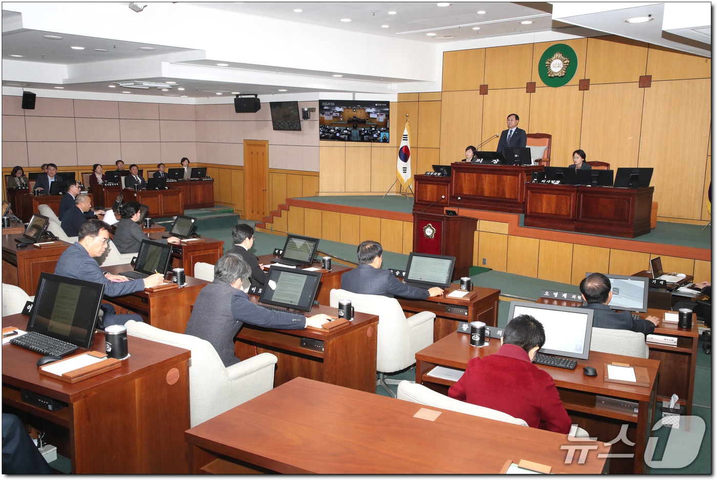 16일 전북 정읍시의회에서 제309회 임시회 제2차 본회의가 열리고 있다.(정읍시의회 제공. 재판매 및 DB금지)/뉴스1  