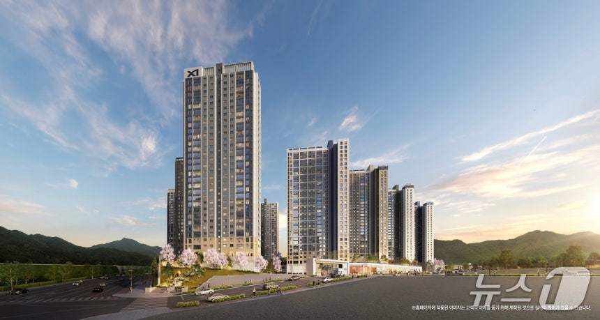  북오산자이 리버블시티 조감도