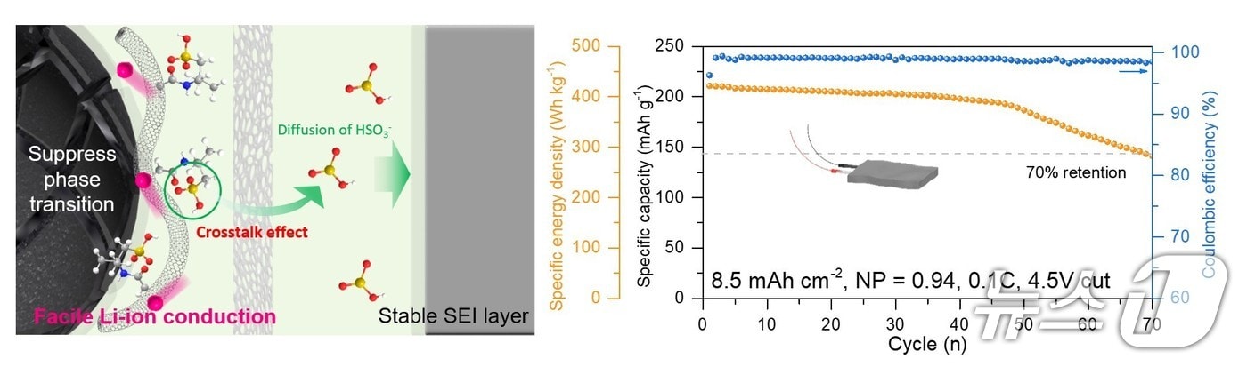 포스텍과 서울대 연구팀의 배터리 연구 개념도.(포스텍 제공. 재판매 및 DB금지)/뉴스1