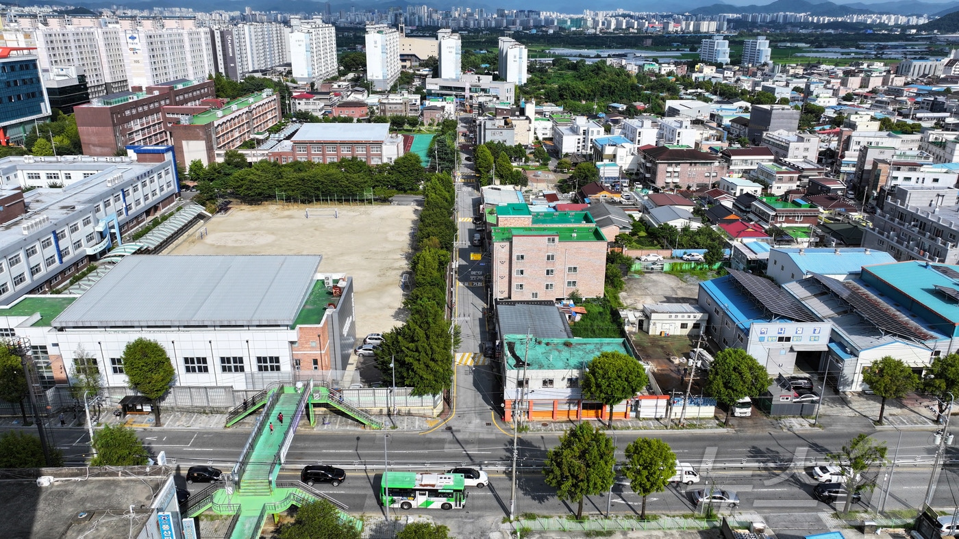 광주 광산구 우산동 뉴빌리지 통학로 개선 사업 대상지 일대. (광산구 제공. 재판매 및 DB 금지)
