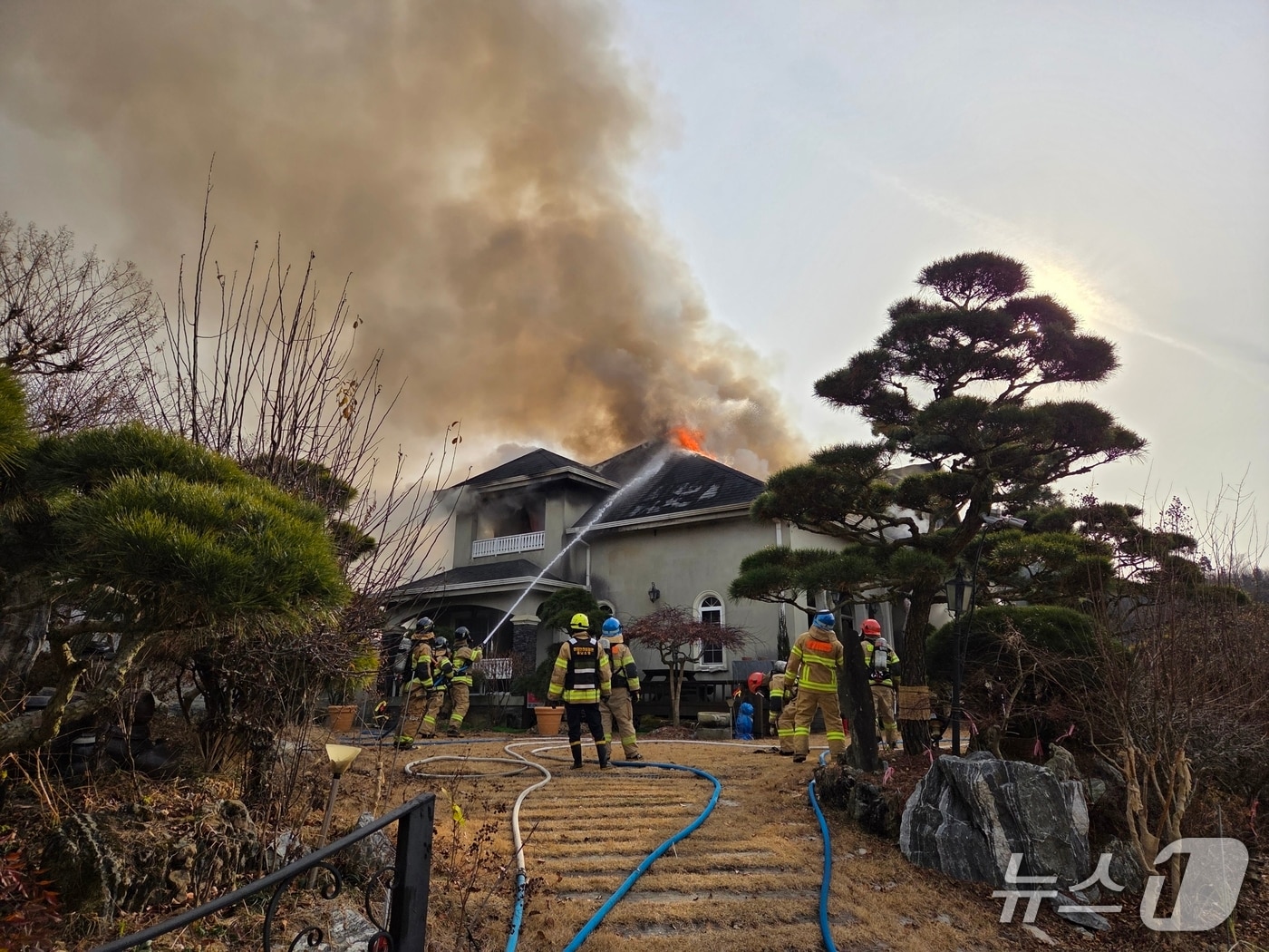 논산 양촌면 단독주택 화재 현장. (논산소방서 제공, 재판매 및 DB금지) / 뉴스1