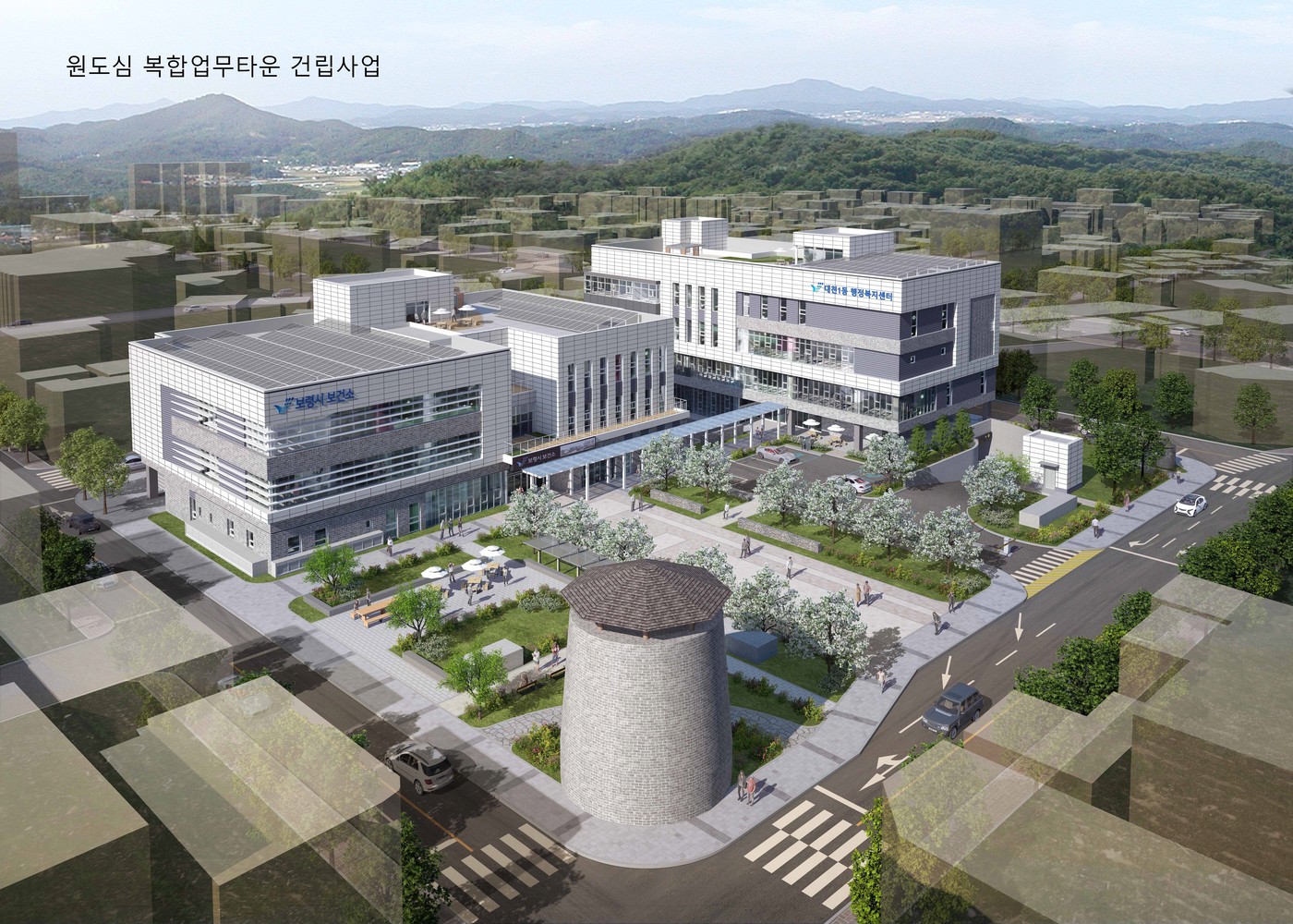 '원도심 복합업무타운' 조감도.(충남도 제공. 재판매 및 DB금지)/뉴스1