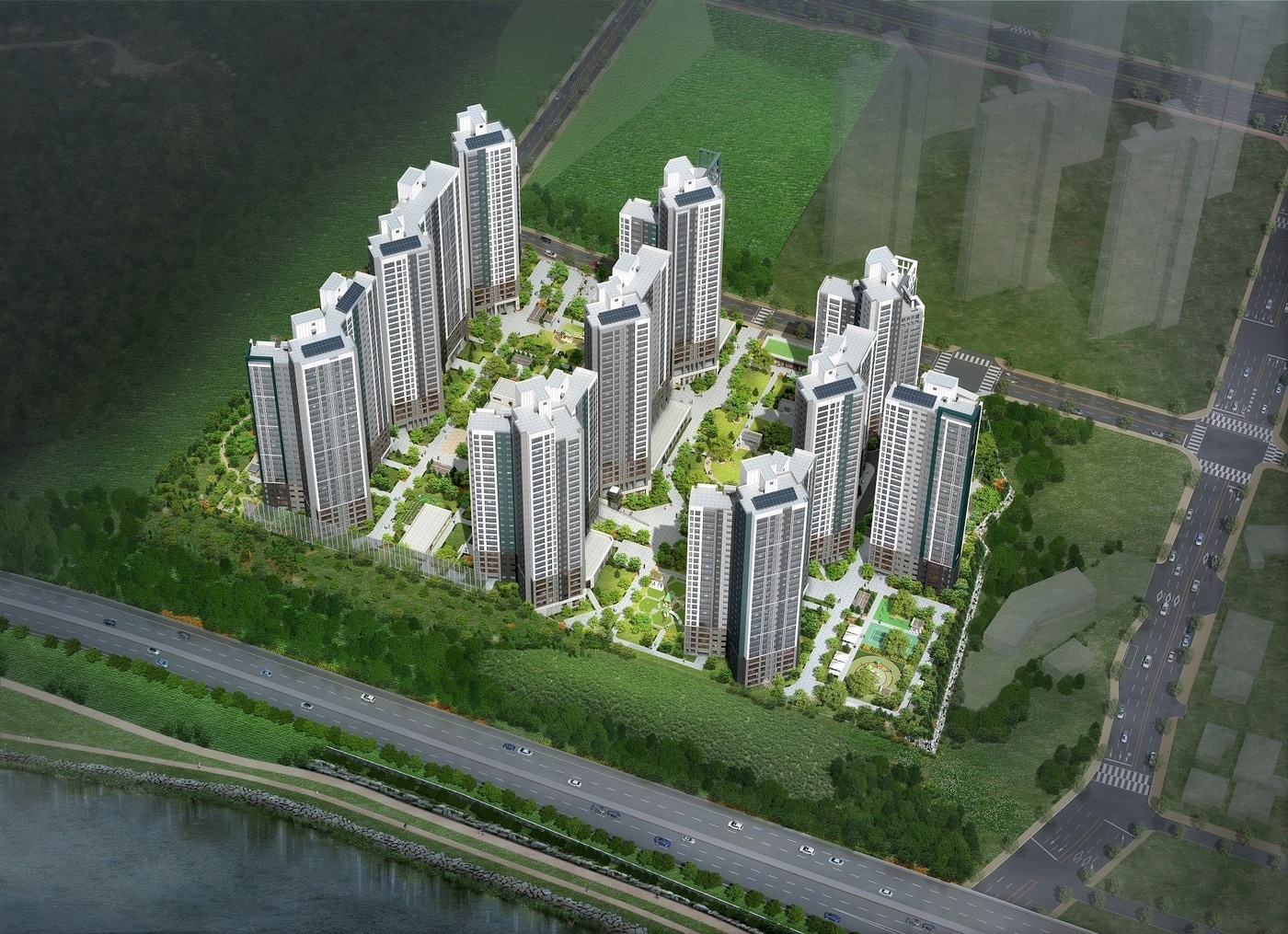 광양 푸르지오 센터파크 조감도.(대우건설 제공)뉴스1ⓒ news1